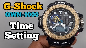 Casio G-Shock Digital Watch GWN-1000 Time Setting | SolimBD | Watch Repair Channel