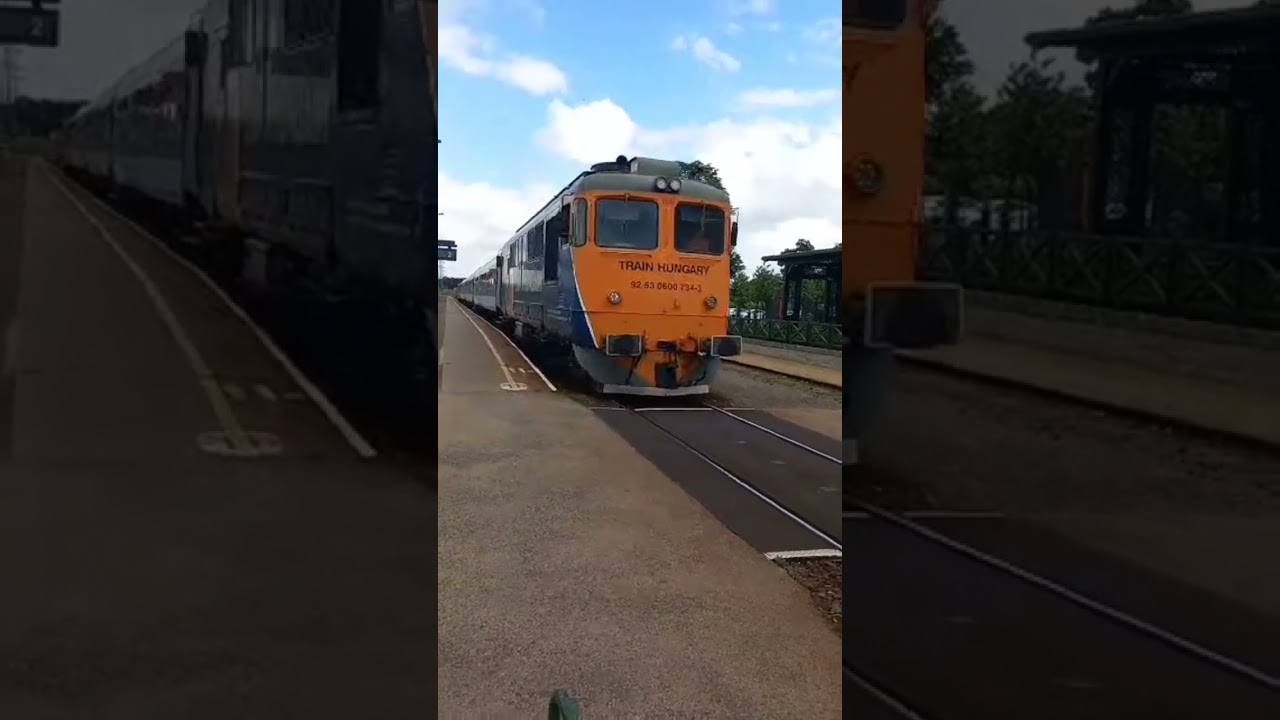 734-es Sulzer indul különvonatával, a 629-es Nohabbal a végén 