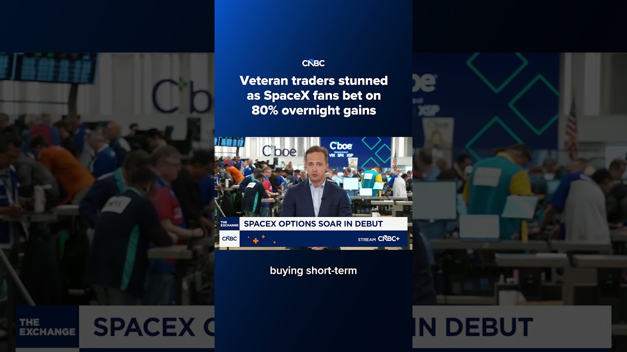 ⁣Veteran traders stunned as SpaceX fans bet on 80% overnight gains