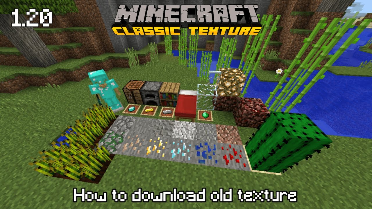 Minecraft Bedrock: How To Get The OLD Classic Texture Pack!? 
