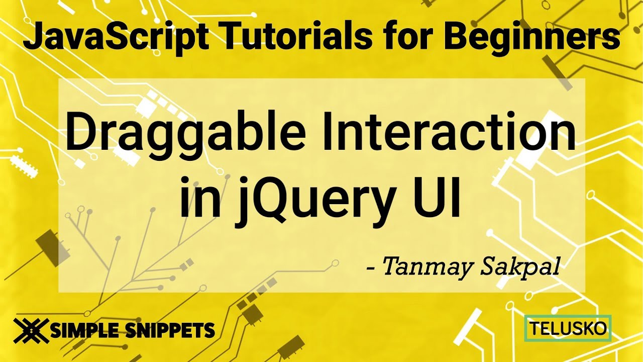 Draggable Interaction in JQuery UI