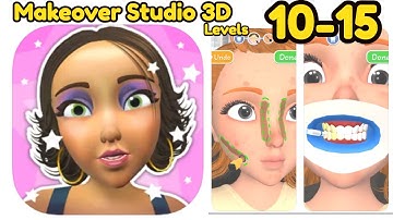 Makeover Studio 3D Level 10 - 15 Gameplay Walkthrough | (iOS - Android)