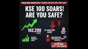 KSE-100 Rebound: Is it a Trap? EU GSP+ Warning Hits EXPORTS | Morning Brief (Nov 20, 2025)