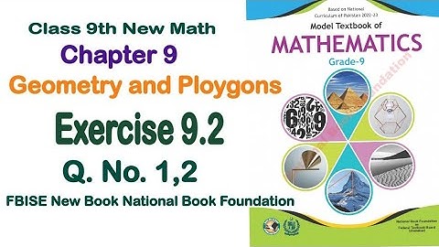 Exercise 9.2 class 9 NBF | Ex 9.2 class 9 NBF | National book foundation