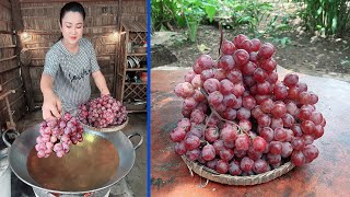 Yummy Grape Recipe Cook By Pregnant Chef - Cooking With Sreypov