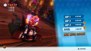 CTR Nitro Fueled - Cortex Castle Time Trial in 1:45:57 (PB)