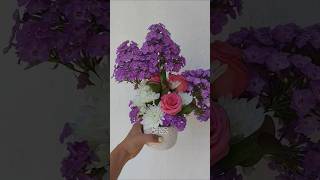 Флористические композиция флокс, роза крымская, хризантема, калла Sweet Art