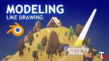 Edit scenes by drawing. | Geometry Node | Texture Painting |