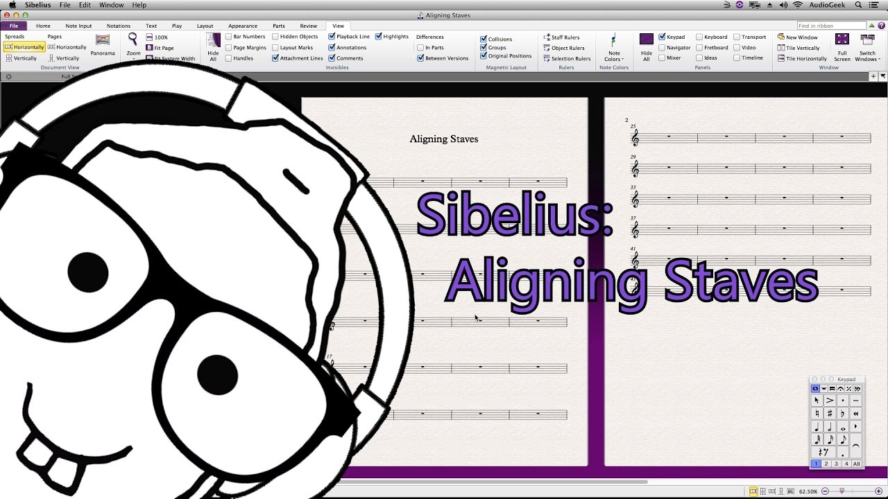 Sibelius Aligning Staves