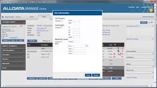 Adding tires to a work document screenshot 4