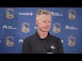 Steve Kerr Recaps Warriors Win vs Trail Blazers | Apr 11, 2025