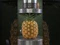🍍 Giant Pineapple vs Hydraulic Press! 😱 #shorts #shortvideo #press
