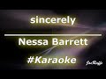 Nessa Barrett - sincerely (Karaoke)