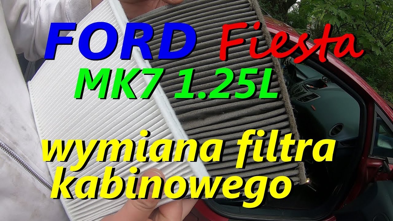 Ford Fiesta MK7 2009 wymiana filtra kabinowego YouTube