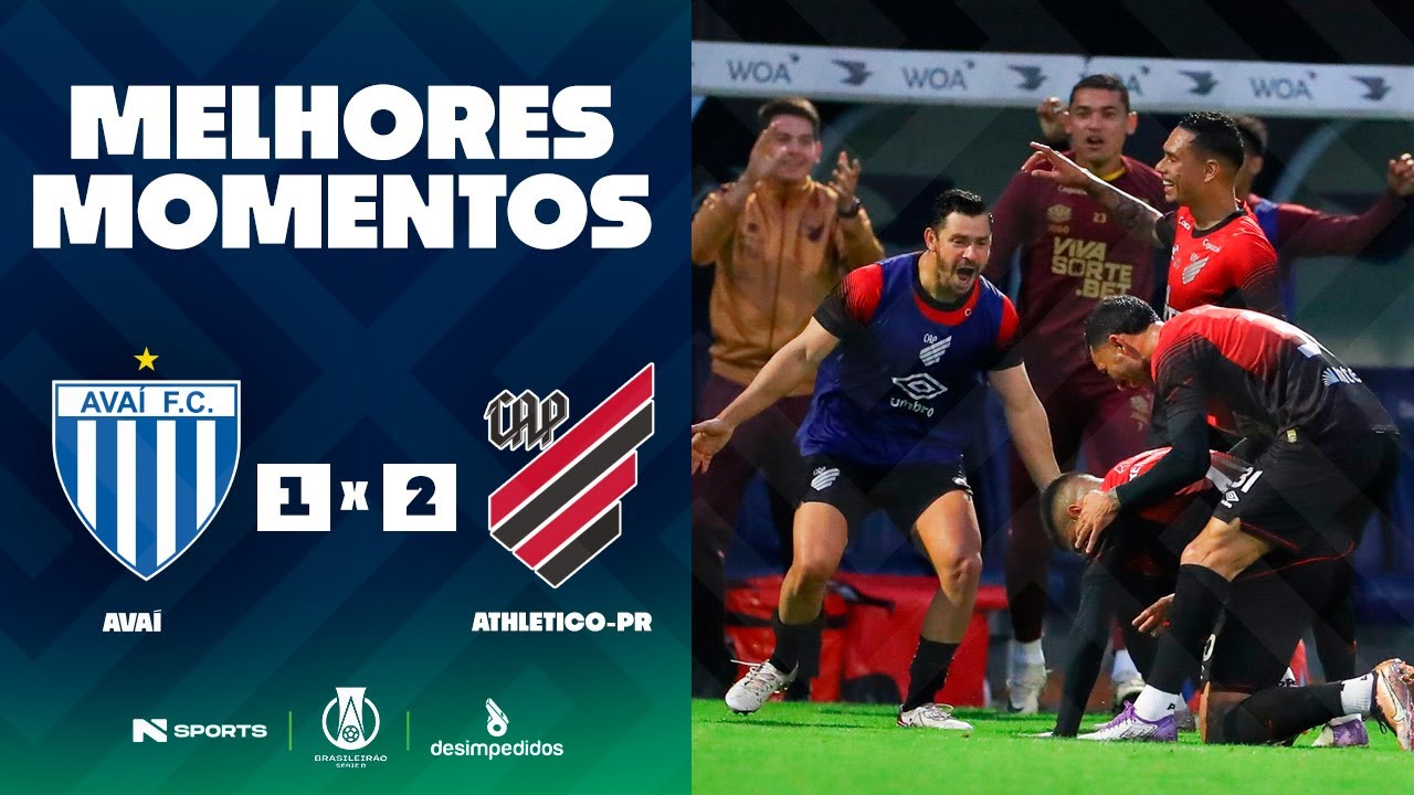 AVAÍ 1 X 2 ATHLETICO-PR | MELHORES MOMENTOS | 13ª RODADA BRASILEIRÃO ...