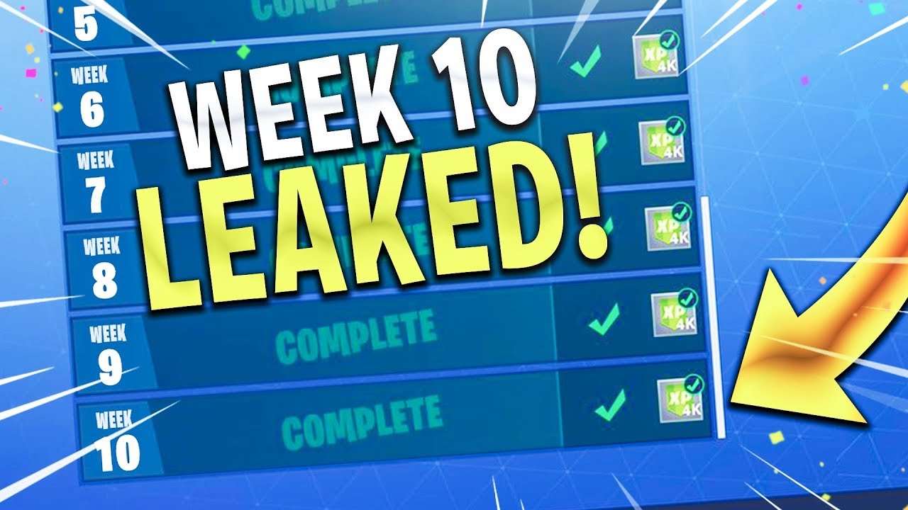 Fortnite Week 10 Challenges LEAKED! ALL CHALLENGES ...