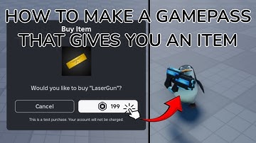 HOW TO MAKE A GAMEPASS THAT GIVES YOU AN ITEM | ROBLOX STUDIO TUTORIAL