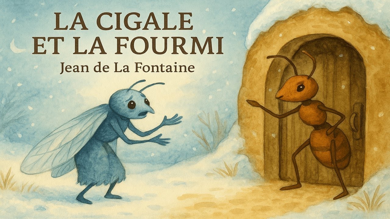 La Cigale et la Fourmi – Fable de Jean de La Fontaine (Fable illustrée)
