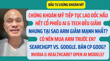 Chứng khoán Mỹ, cổ phiếu AI & Tech giảm. Why ARM giảm mạnh? Mua trước ER? NVIDIA, Google?