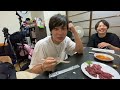 ファンの方から頂いた馬刺しを食っていくやで！