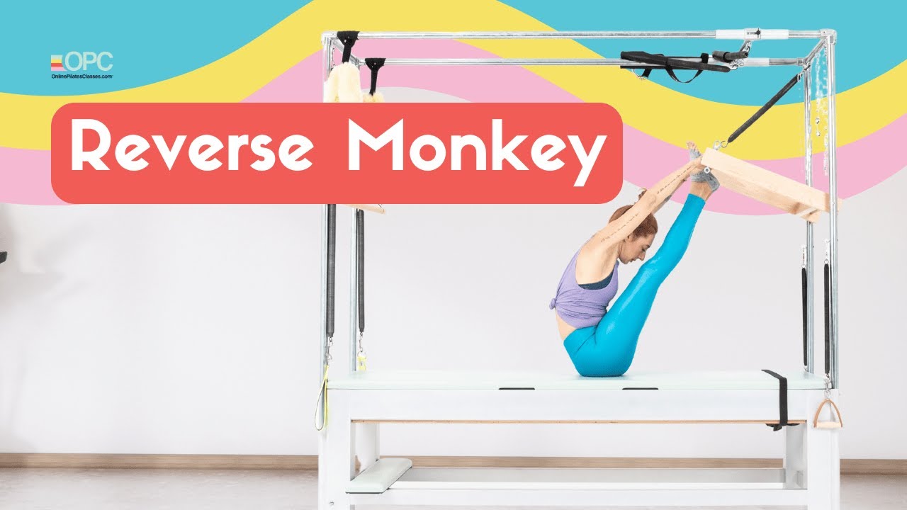 Reverse Monkey with Push Thru Bar on the Cadillac or Tower | Online Pilates Classes