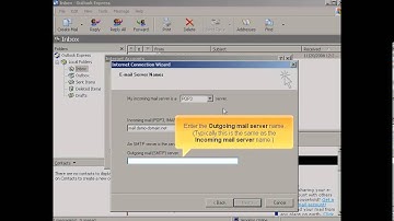 Adding email accounts in Outlook Express
