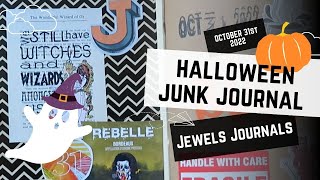 Completed Flip Thru of my Halloween Junk Journal ~ Gluebook ~ Smashbook