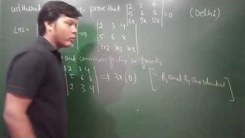 89. Determinants - Examples Based on Properties of Determinants (Type I ) - Example #2