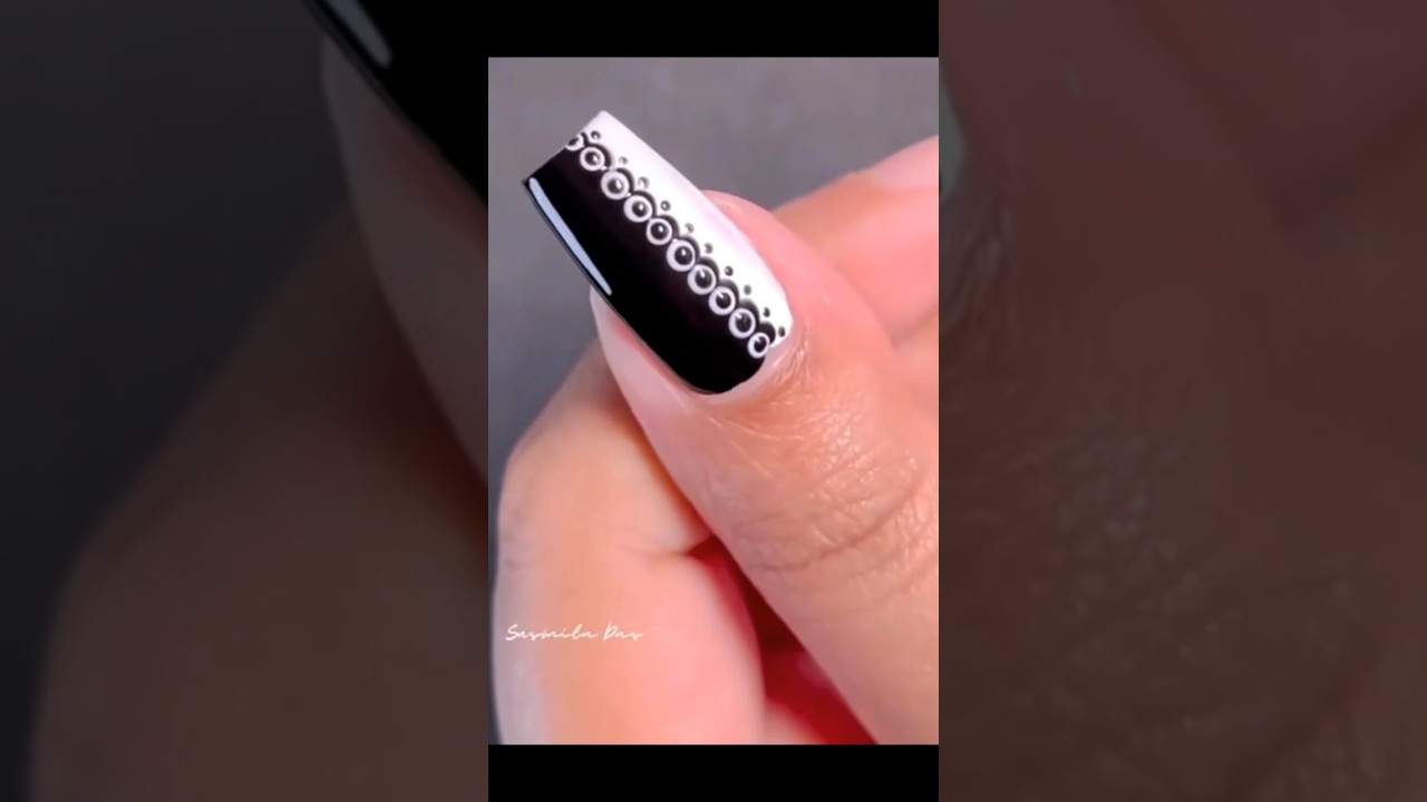 Simple and easy dot nail art#nailart #naildesign #nailpolish #nails