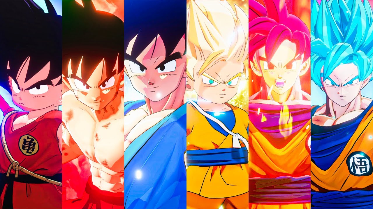 Dragon Ball Z: Kakarot - All Goku Transformations & Ultimate Attacks