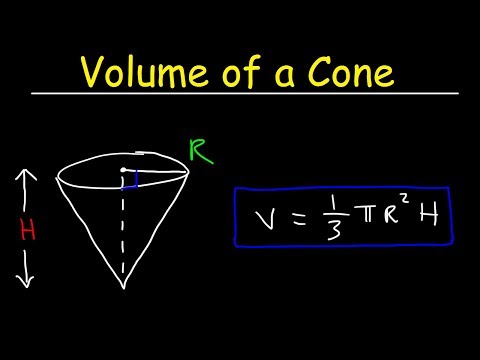 Video: Wat is de formule van het volume van de kegel?