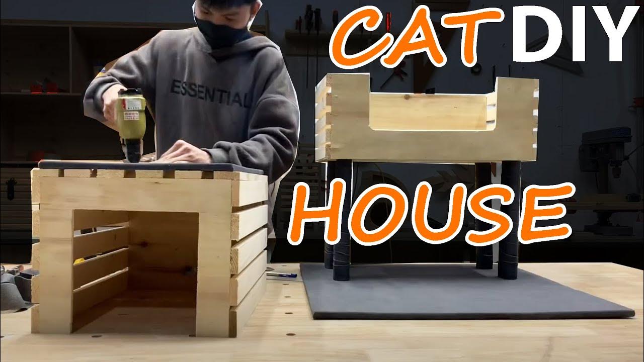 diy-how-to-build-cat-house-woodworking-cat-house-youtube
