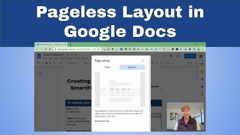 Pageless Layout in Google Docs