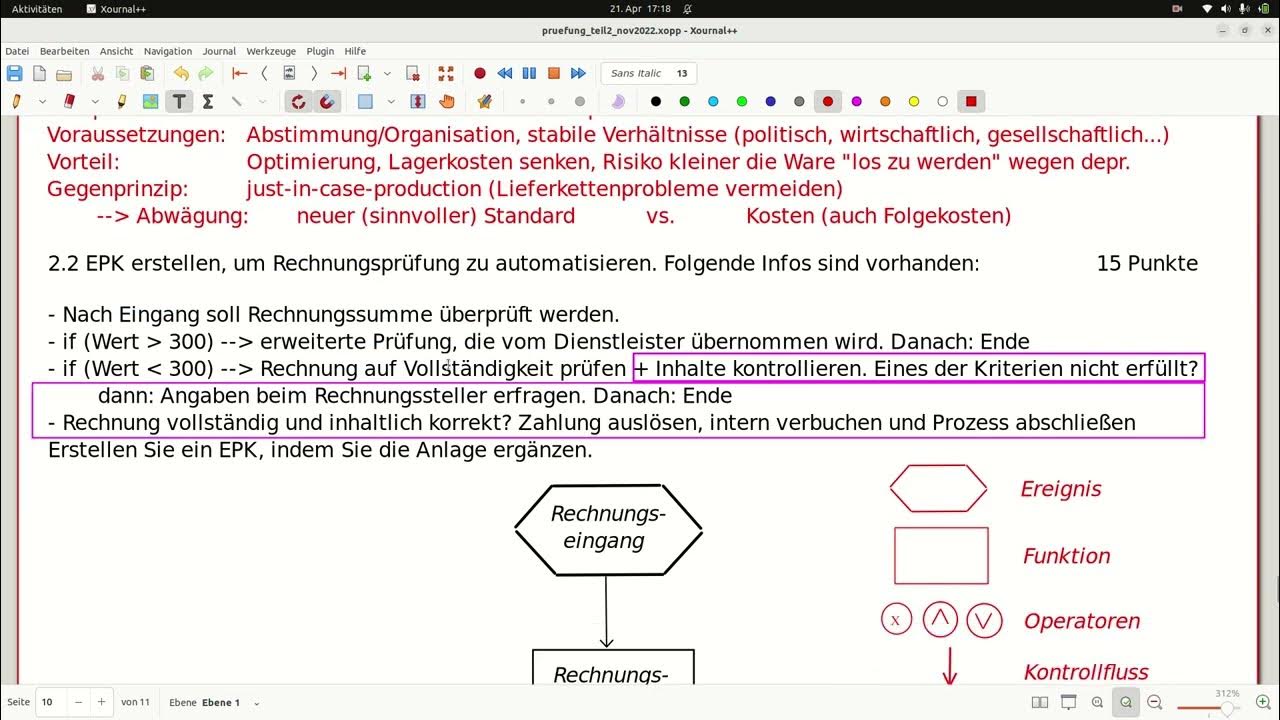 IT-Abschlussprüfung Teil 2 (BaWü Nov 22) 10/11 - FISI - BWL-Aufgabe ...