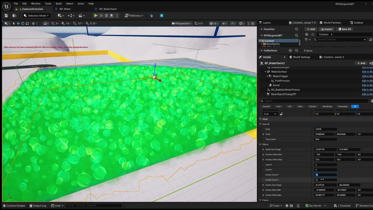 RPG Engine 5.9.1 | Devlog | Generic water system