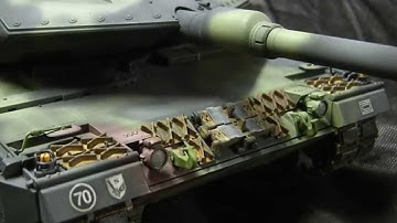 1/16th scale RC Bundeswehr Leopard 2A6 MBT model showcase video