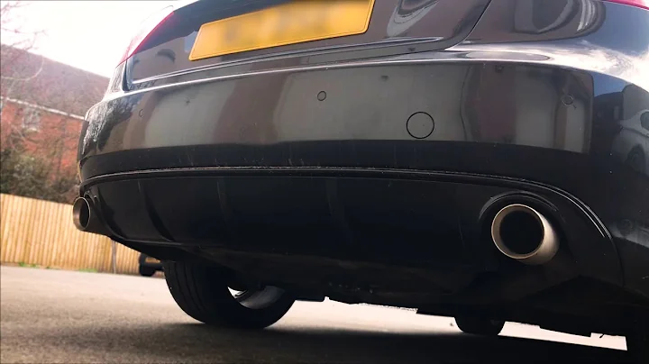 Audi A5 3.0 TDI Exhaust Back Box Muffler Delete - Coldstart & Revs HD