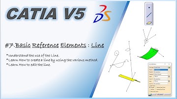 CATIA V5: Basic Reference Elements: Line #catiav5 #3dexperience #cadcam