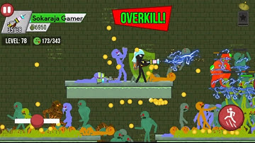 Mission Chapter 6 Sewers level 77-80 Stickman Zombie Shooter gameplay