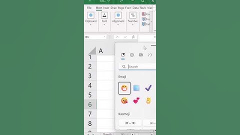 INSERT EMOJIS IN EXCEL 👍😉😎#viral #excel #shortvideo #exceltutorial #youtube #trending #microsoft #