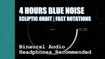 4 Hours Blue Noise | Ecliptic Orbit | Fast Rotations | Orbit Noise Series