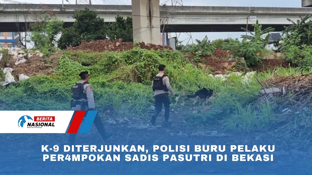 K-9 Diterjunkan, Polisi Buru Pelaku Per4mpokan Sadis Pasutri di Bekasi