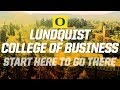 Start here to go there the charles h lundquist college of business