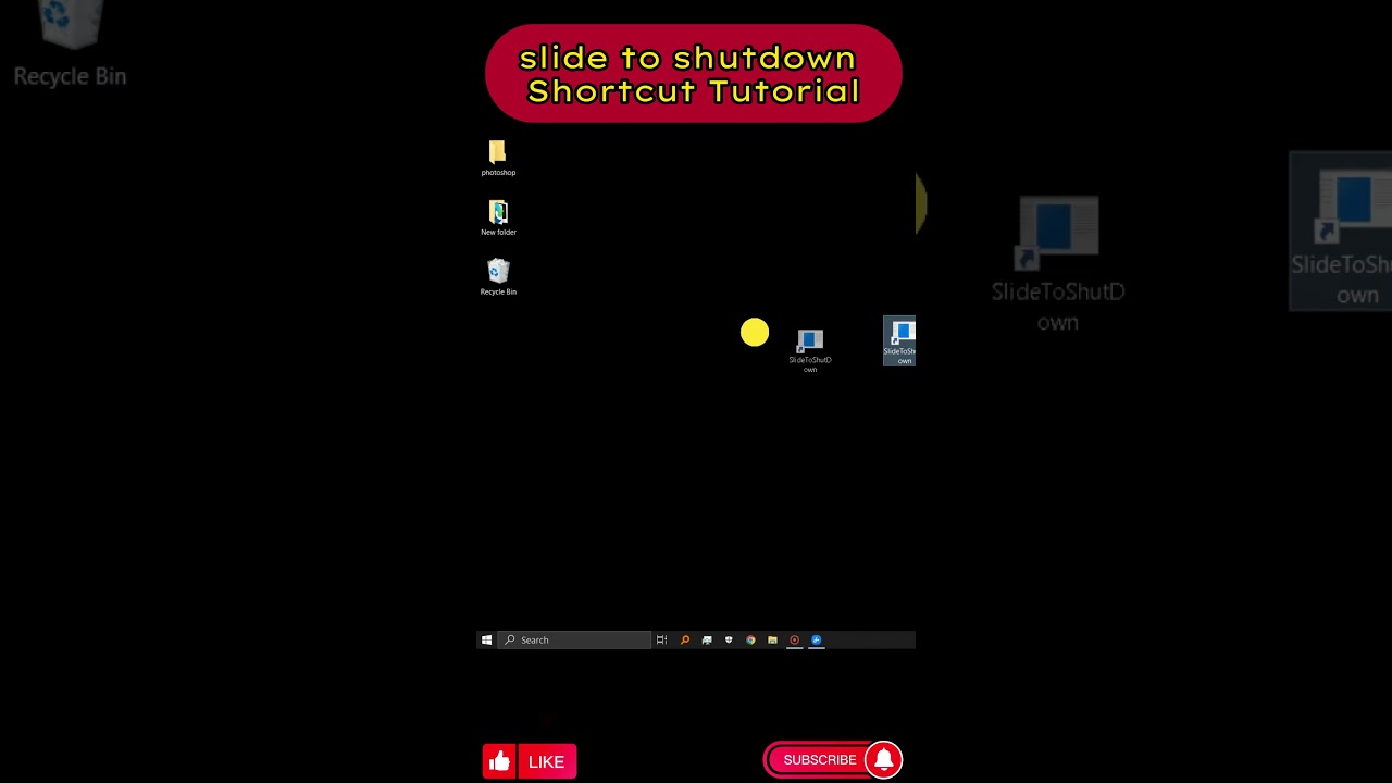slide to shut down your pc windows #shorts - YouTube