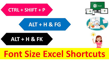 Shortcuts to Increase or Decrease Font Size in Excel