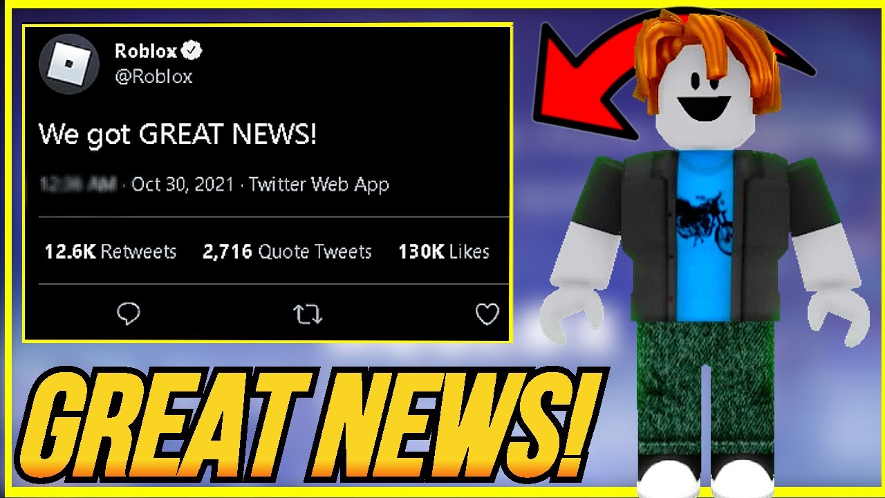 GREAT NEWS ABOUT ROBLOX! 