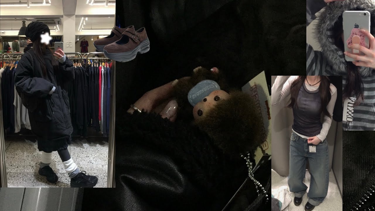 혼놀 장인 : 연말 세일 옷 구경하기 | 자라, 미쏘, 무신사걸즈, 타임스퀘어 성수 빈티지샵 등등 •••