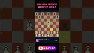 Philidor defense Sacrifice knight checkmate