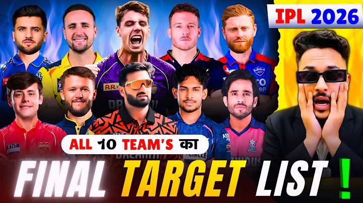 IPL 2026 Confirm "TARGET" Players For All 10 Team 😲 | RCB, SRH, KKR, CSK, MI, GT, PBKS, RR, LSG, DC