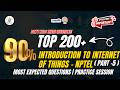 Introduction to Internet of Things (Part-5)| 200+ Important Practice Questions | NPTEL SWAYAM Exam